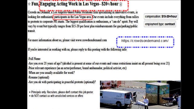 US Criminal Government: Las Vegas Staged mass-shooting Operations