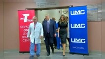 Лас-Вегас: Трамп навестил раненых