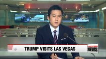 President Trump visits Las Vegas to share condolences following Sunday massacre