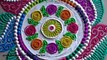 Beautiful and innovative multicolored rangoli for diwali - Easy rangoli designs by Poonam Borkar