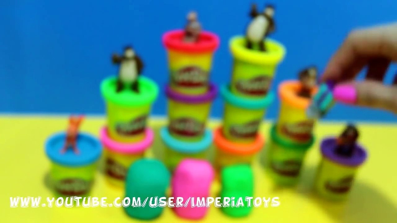 Masha i Medved PlayDoh Surprise eggs Unboxing М...