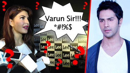 Jacqueline Fernandez BIG Goof Up, Calls Varun Dhawan 'VARUN SIR' | OOPS MOMENT