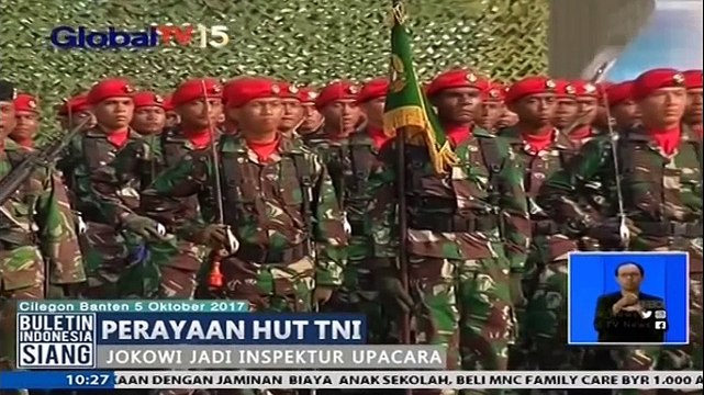 Perayaan HUT TNI, Presiden Jokowi Jadi Inspektur Upacara