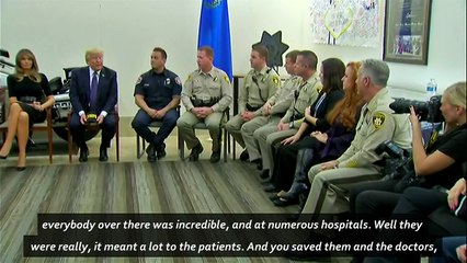 Donald Trump hails Las Vegas first responders
