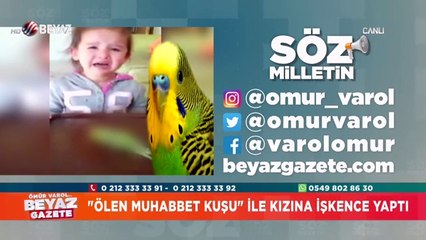 ''Ölen Muhabbet Kuşu'' ile kızına işkence yaptı