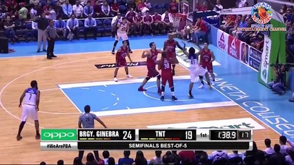 GINEBRA TINAMBAKAN ANG TNT! SEMIFINALS 1ST GAME