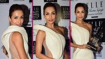 Elle Beauty Awards 2017 : Malaika Arora Flaunts Hot Look In A White See Through Gown