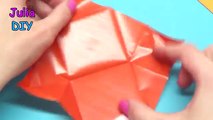 Tebrik kartı. Sevgililer Günü - DİY Origami öpen dudaklar
