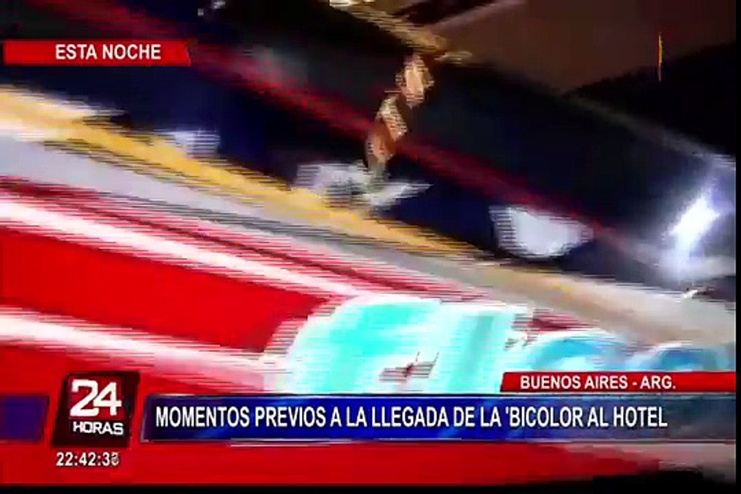 Selección peruana llegó al hotel de concentración en Buenos Aires