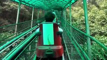 Riding the Great Wall Of China Roller Coaster POV Beijing China