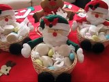 (Navidad) COMO HACER DULCEROS NAVIDEÑOS DE PAPA NOEL / SANTA CLAUS CANDY DISH DIY