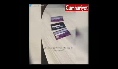 Heyecanlı bekleyiş: Hesabı kimin ödeyeceğine garson karar verdi