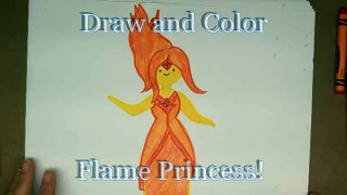 Drawing: How To Draw The Flame Princess from Adventuretime [HD] Easy step by step lesson