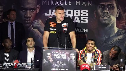 DANIEL JACOBS VS. LUIS CUBA AIRAS - FULL PRESS CONFERENCE AND FACE OFF VIDEO - NEW YORK-mPZu6fl68yE