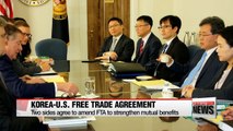 Korea, U.S. agrees to amend bilateral FTA