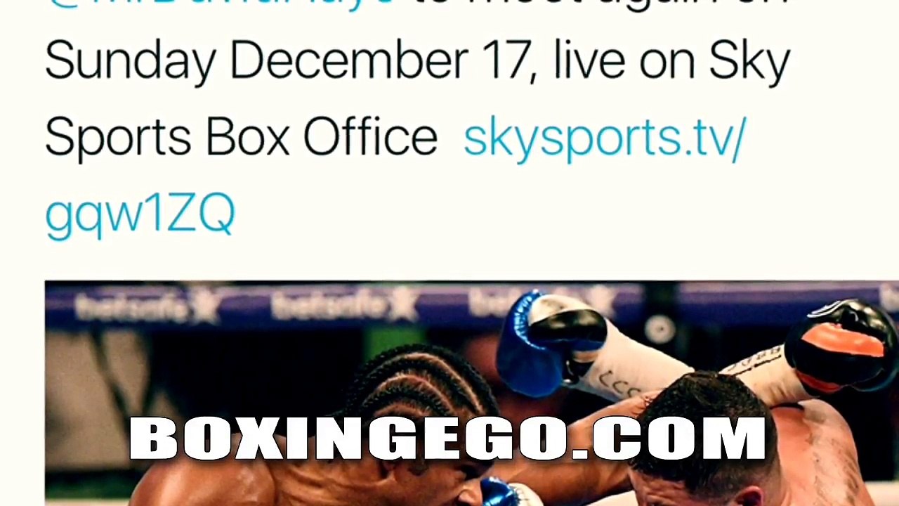DAVID HAYE VS TONY BELLEW 2 HEAVYWEIGHT REMATCH DONE FOR DEC. -BOXINGEGO-UBFYNUcJVAY
