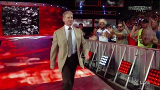 WWE RAW 빈스맥맨 오랜만에 복귀!