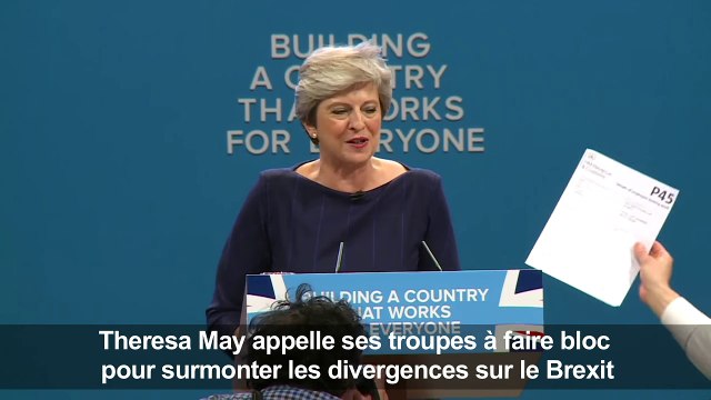 Theresa May malmenée durant son discours