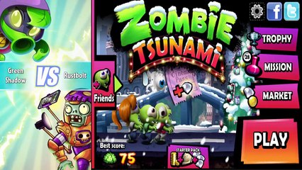 Zombie Tsunami Vs Plants vs. Zombies Heroes Epic Zombie Fun Compilation