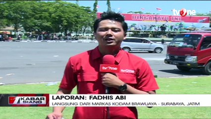 Suasana Hut ke-72 TNI di Surabaya