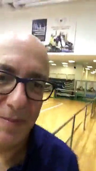 Flavio Insinna all'allenamento della Squadra di Basket in Carrozzina "I Giovani e Tenaci" - 02/10/2017