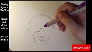 How to draw Toy Bonnie five nights at freddys charers