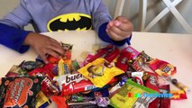Kid Halloween Trick or Treat Candy Haul Prank on Ryan I told my Kid I ate all their Halloween Candy