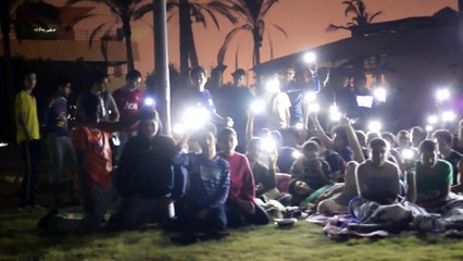 طلاب مدرسة المتفوقين بالسادس من اكتوبر  يدشنون فيديو يوضح معاناتهم مع قطع الكهرباء