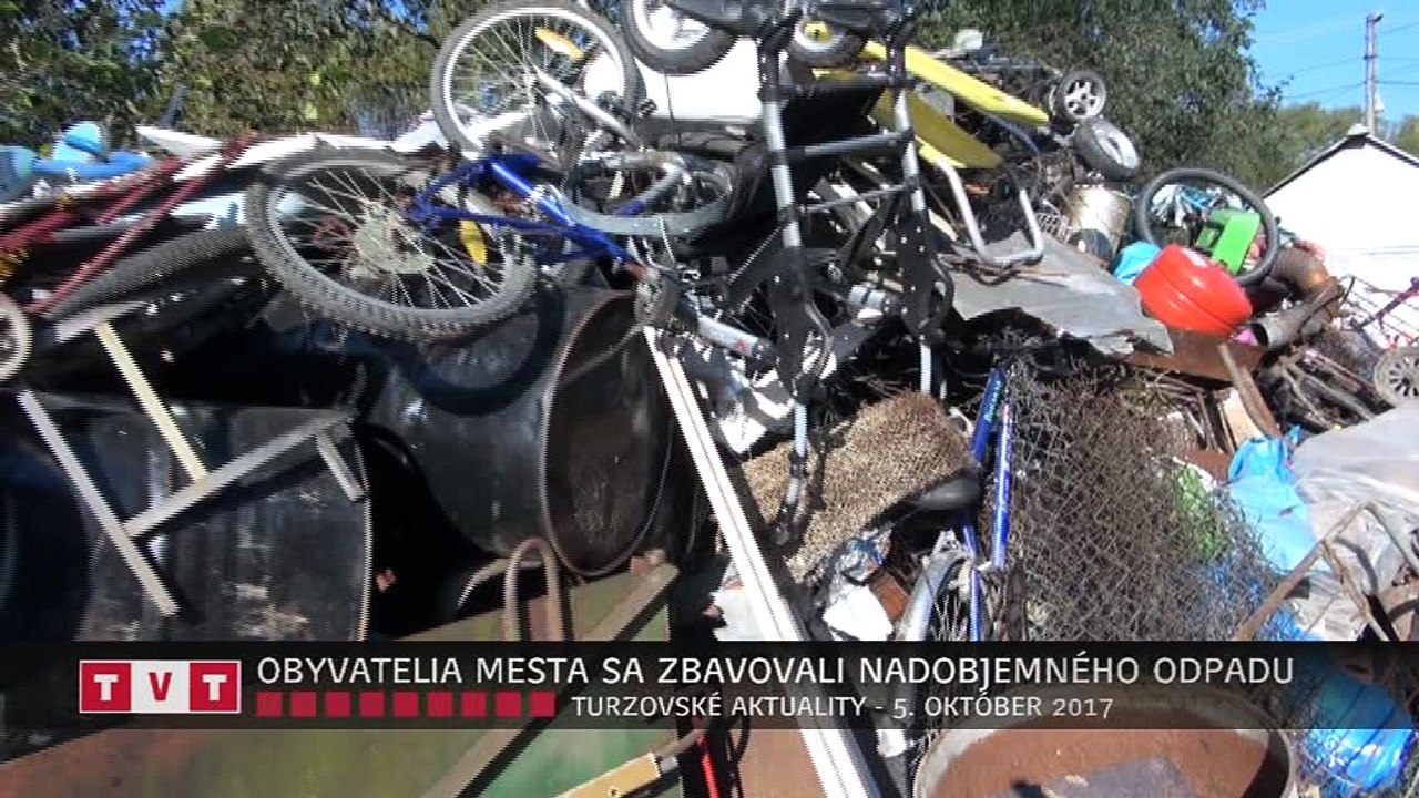 OBYVATELIA MESTA SA ZBAVOVALI NADOBJEMNÉHO ODPADU