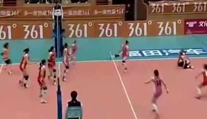Çin Voleybolu'nda müthiş ralli!