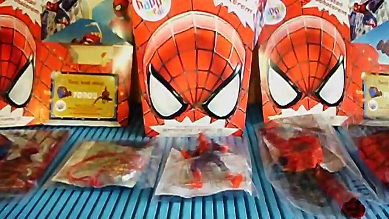 new The Amazing Spider-Man 2 McDonalds Happy Meal Best Toys Set Unboxing