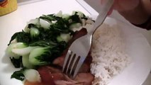 Ω (HD) ASMR - Chinese Barbecue Pork with Rice ( Eating Sounds )
