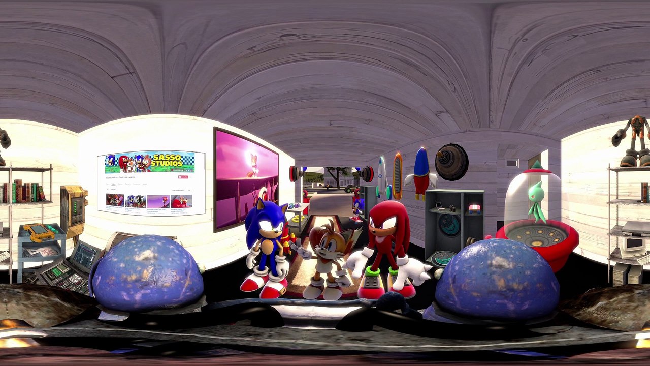 Sonic Animation - SONIC THE HEDGEHOG BATTLE 360° VR- SFM Animation (Sonic Animation)