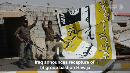 Iraqi PM announces recapture of IS bastion Hawija