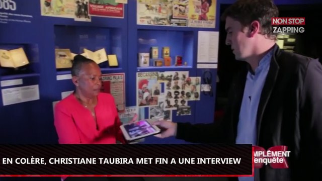 Complément d’Enquête : En colère, Christiane Taubira met fin à son interview (Vidéo)
