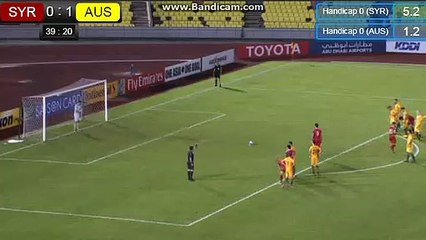 Omar Al Soma Penalty Goal HD - Syria 1-1 Australia - 05.10.2017