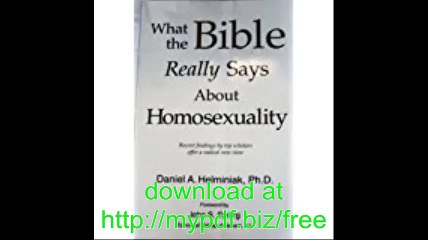 What the Bible Really Says About Homosexuality