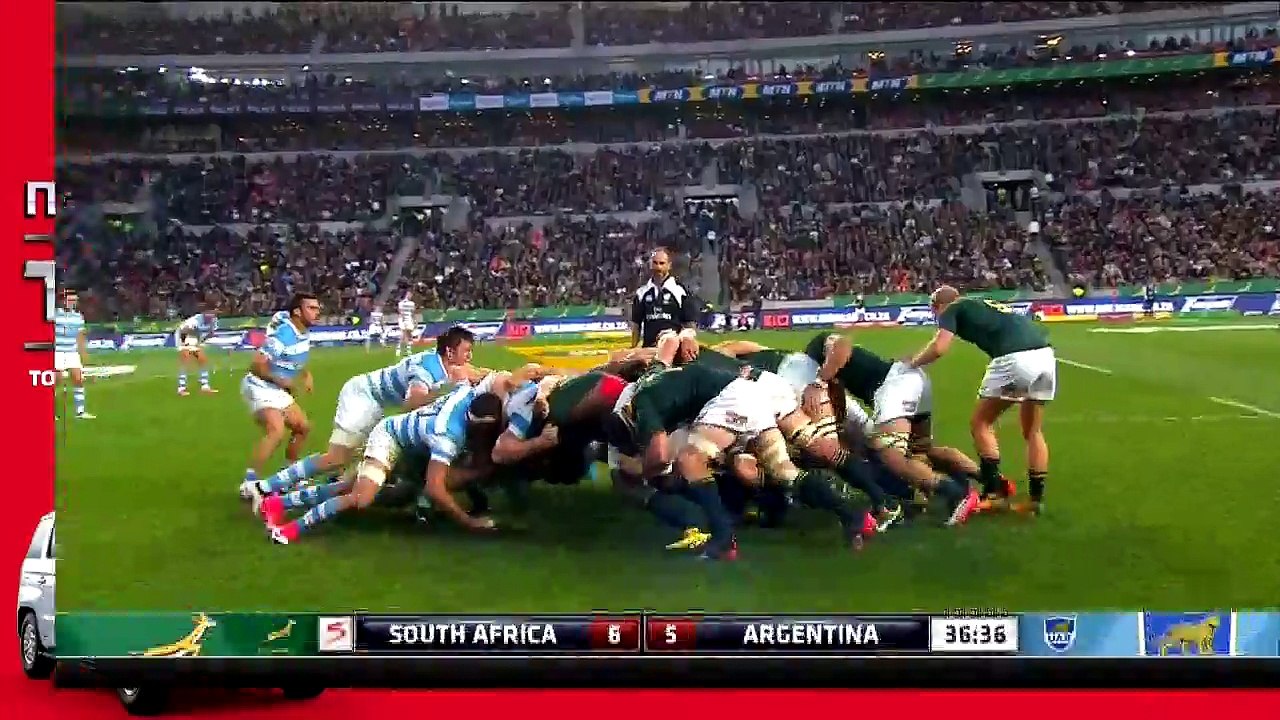 Essai sud-africain face à l'Argentine