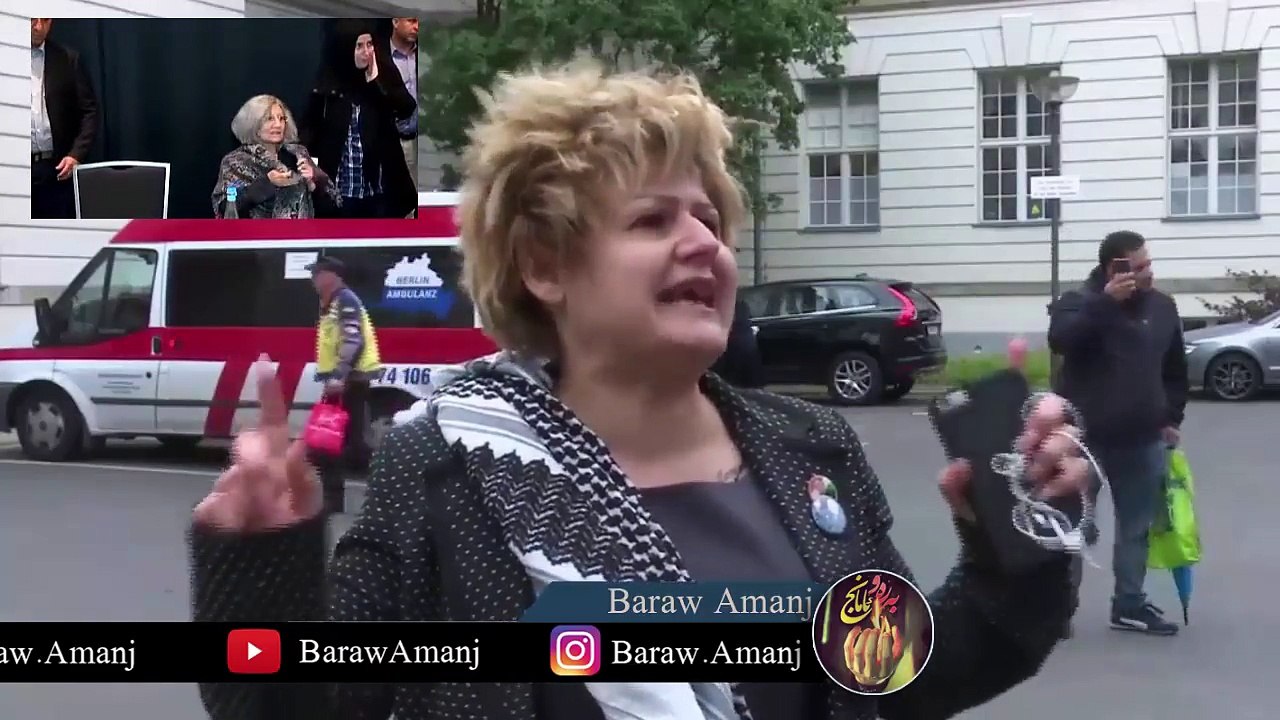 ئەم ژنە قسە بە هێرۆ خان دەلێت لە بەر دەمی نەخۆشخانەکەی مام جەلال