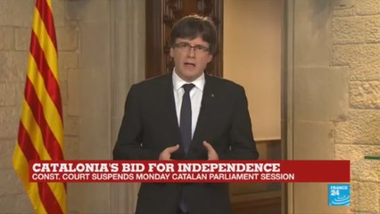 Spainish court suspends Catalan parliament session