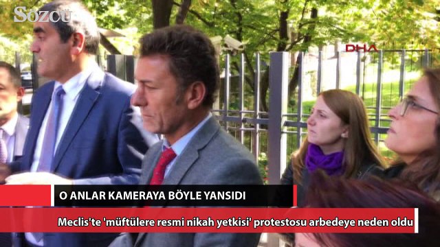 Meclis'te 'müftülere resmi nikah yetkisi' protestosu arbedeye neden oldu