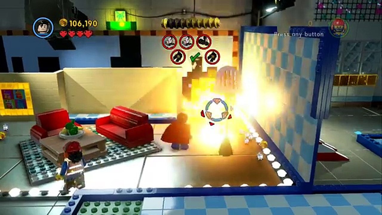The LEGO Movie Videogame - Broadcast News 100% Guide (Gold Instruction Pages/Pants)
