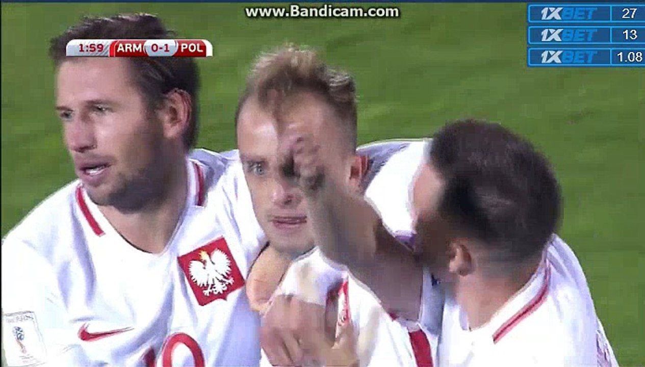 Kamil Grosicki GOAL - Armenia 0-1 Poland 05.10.2017