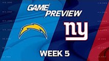 Los Angeles Chargers vs. New York Giants | Week 5 Game Preview | NFL