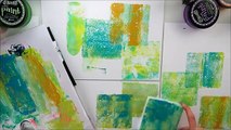 Styrofoam Stamping Mixed Media Backgrounds Technique for Beginners ♡ Maremis Small Art ♡