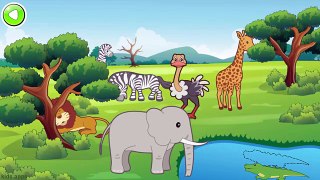 Compilation AnimalsNames And Sounds for Children | Learn Animals Puzzle