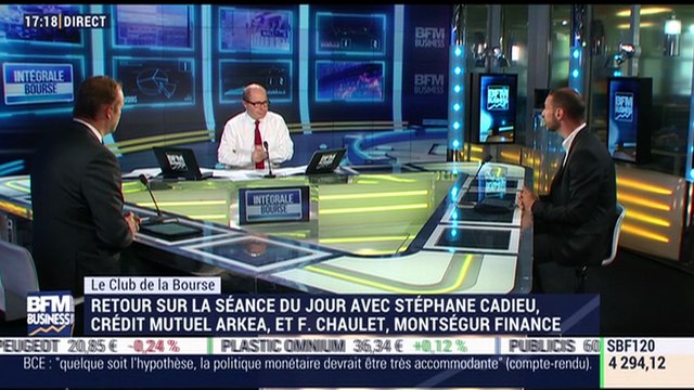 Le Club de la Bourse: Stéphane Cadieu, François Chaulet et Stéphane Ceaux-Dutheil - 05/10