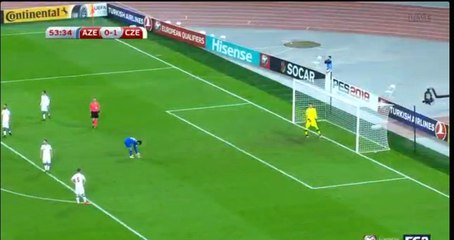 Izmailov A. (Penalty) Goal HD - Azerbaijan 1-1 Czech Republic 05.10.2017
