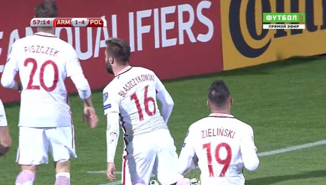 Jakub Blaszczykowski GOAL - Armenia 1-4 Poland 05.10.2017