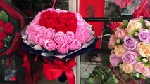 Valentine gift 情人节礼物 D.I.Y 玫瑰花束包装教学 （男女必学） 马来西亚女生